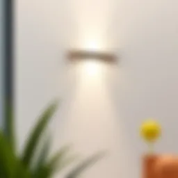 Sleek modern wall LED light design