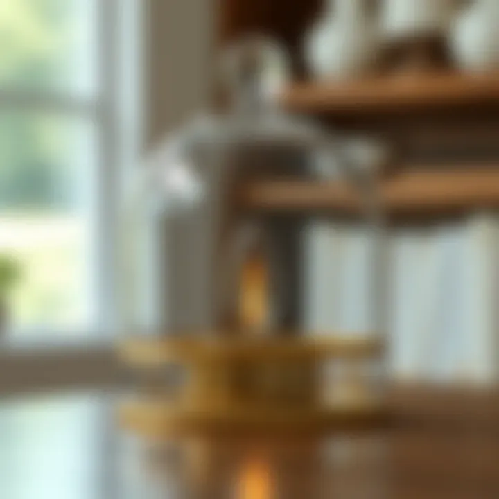 Detailed Craftsmanship of Glass Dome Bell Jar Detailed craftsmanship of a glass dome bell jar highlighting its design