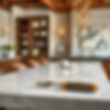 Maintenance tools for marble island table care