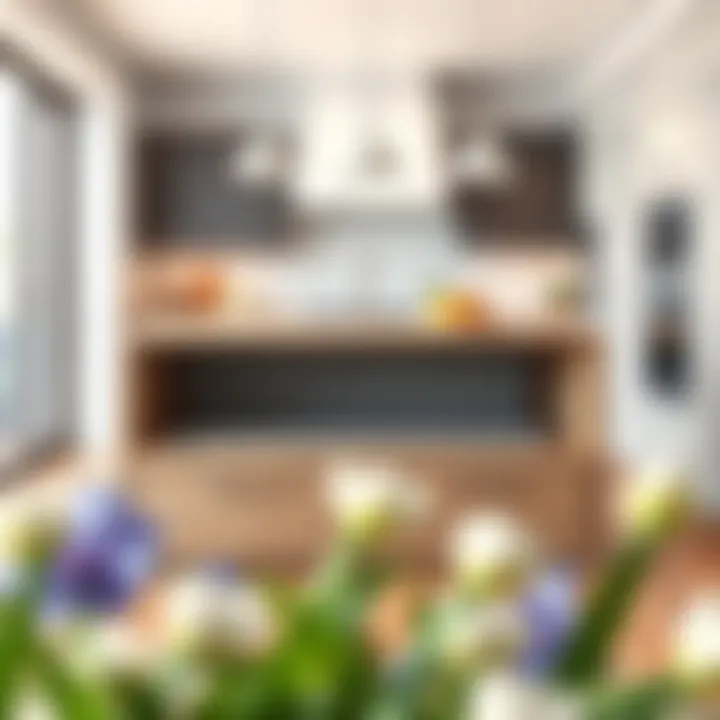 Versatile Storage Bench in Modern Kitchen Versatile storage bench placed strategically in a modern kitchen