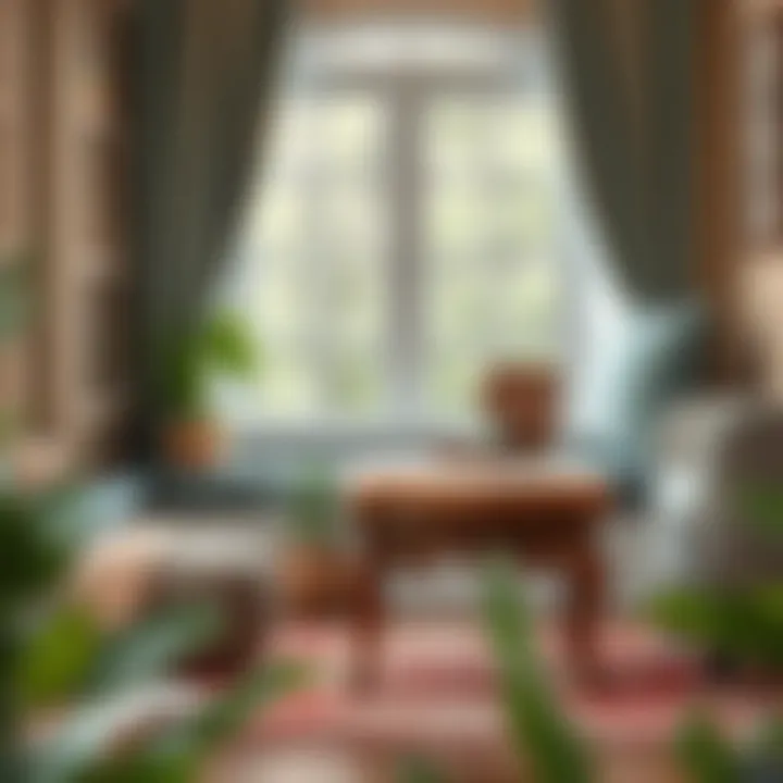 Charming Vintage Foot Stool in Reading Nook Vintage decorative foot stool in a cozy reading nook