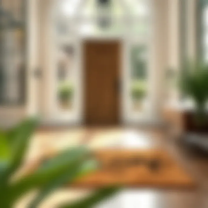 Personalized narrow welcome mat enhancing entryway aesthetics