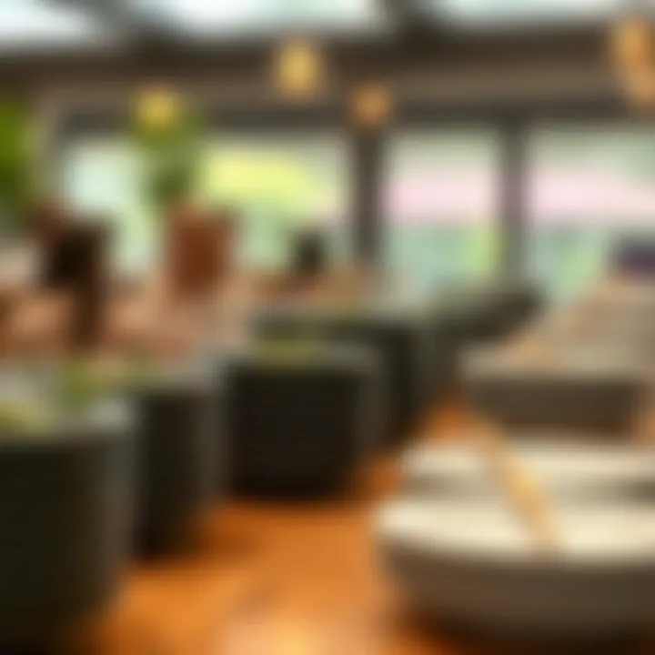 Community Gathering with Eco-Friendly Plastic Plates Eco-friendly plastic plates arranged for a community gathering