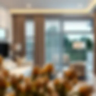 Stylish living room showcasing wire cable curtains