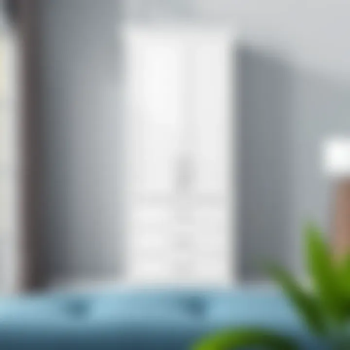 Stylish White Vertical Dresser for Organization Stylish white vertical dresser showcasing organization and aesthetics