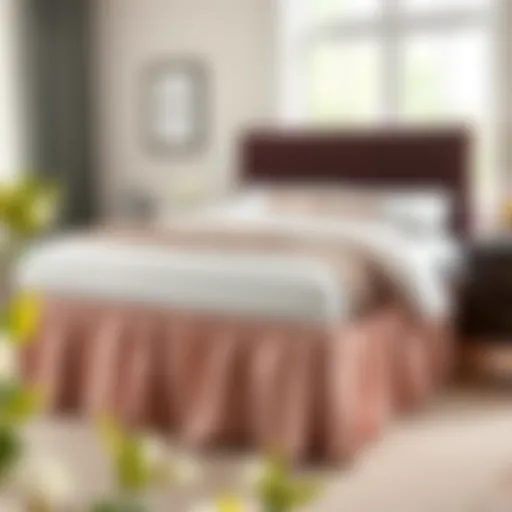 Elevate Your Bedding with Twin XL Bedskirts Elegant twin XL bed with a stylish bedskirt