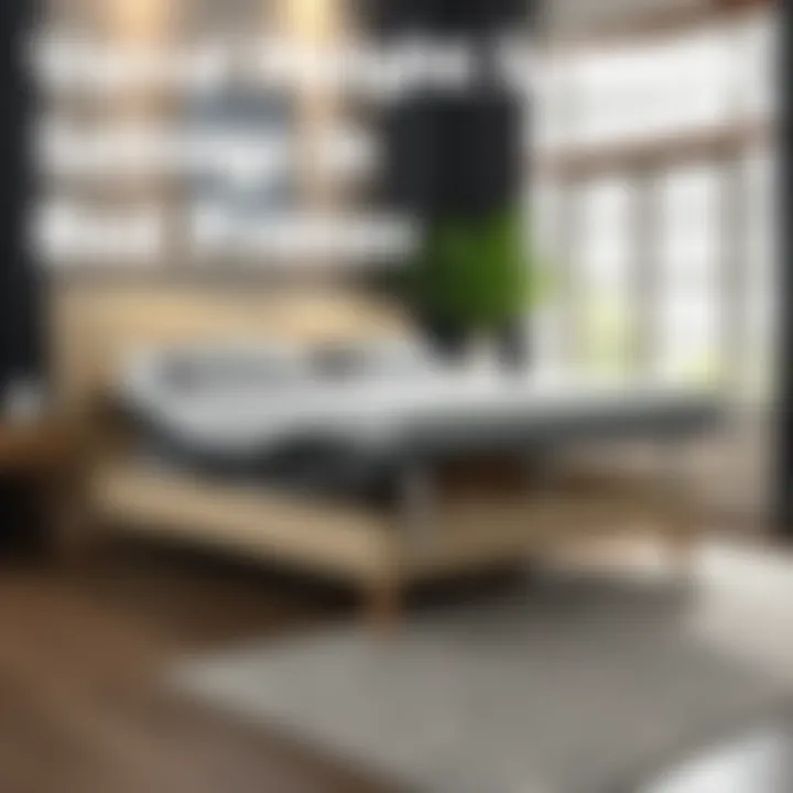 Adjustable bed frame showcasing versatility in height settings