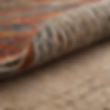 The Texture of a Quality Rug Pad Rug pad enhancing carpet texture