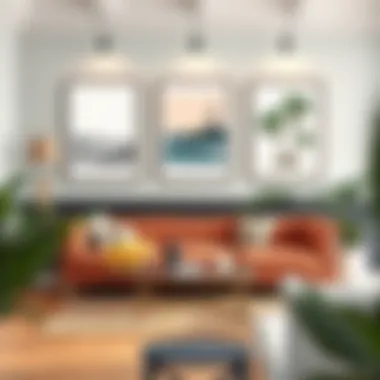 Framing Inspiration in Home Decor Creative interior design featuring framed posters