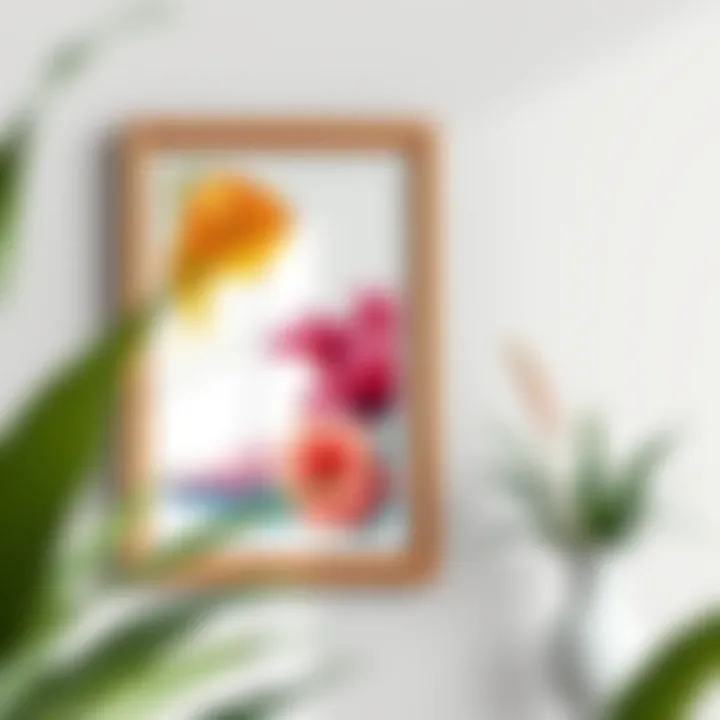 Artistic Display with 28 x 32 Frame Elegant poster frame showcasing vibrant artwork