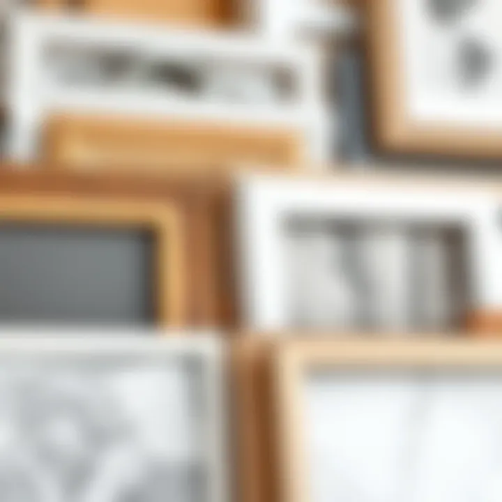 Material Selection for Durability and Style A variety of materials used for poster frames