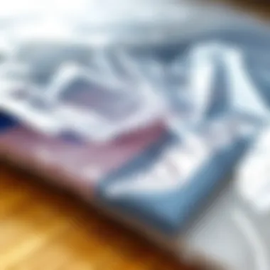 Close-up of vacuum Ziploc bags sealing process.