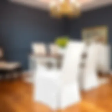 Elegant Dining Room Chair Cover Elegant dining room chair covered with Wayfair chair cover