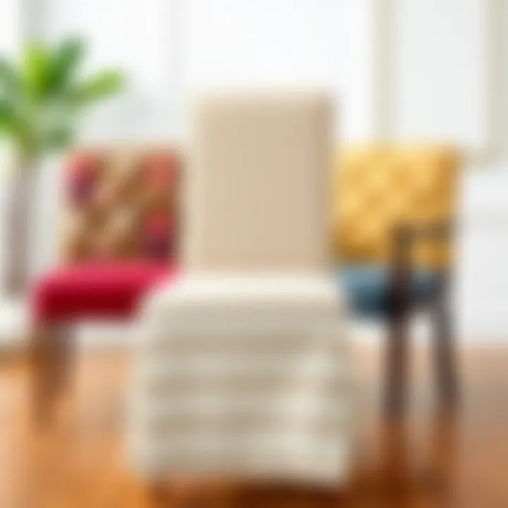 Diverse Material Choices for Chair Covers Variety of materials used in Wayfair chair covers