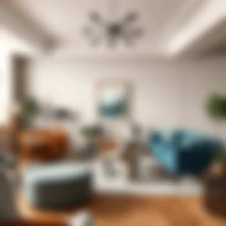 An elegant living room setup showcasing various online furniture styles and arrangements.