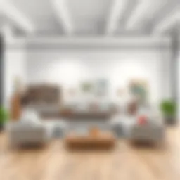 A curated selection of modern furniture pieces displayed attractively in an online setting.